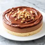 no-bake Nutella cheesecake - featured image