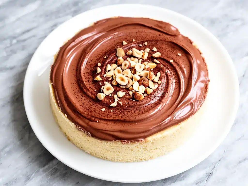 No-Bake Nutella Cheesecake Recipe Easy Silky Texture Dessert 4 no-bake Nutella cheesecake preparation steps