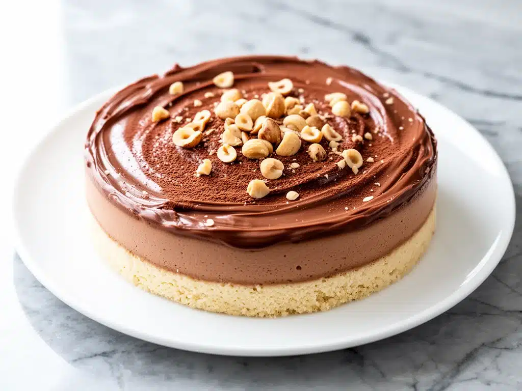 no-bake Nutella cheesecake - featured image