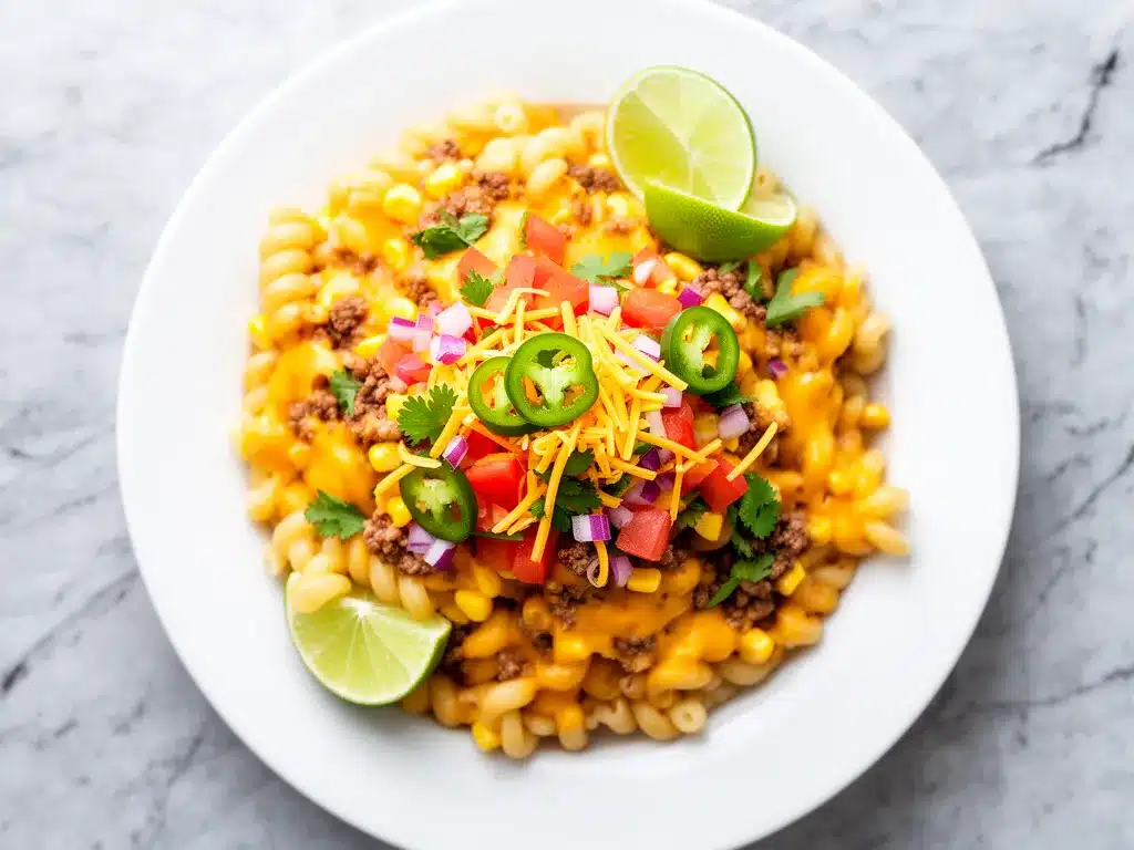 One-Pot Taco Pasta Recipe Easy Cheesy Sauce for Busy Weeknights 4 one-pot taco pasta preparation steps