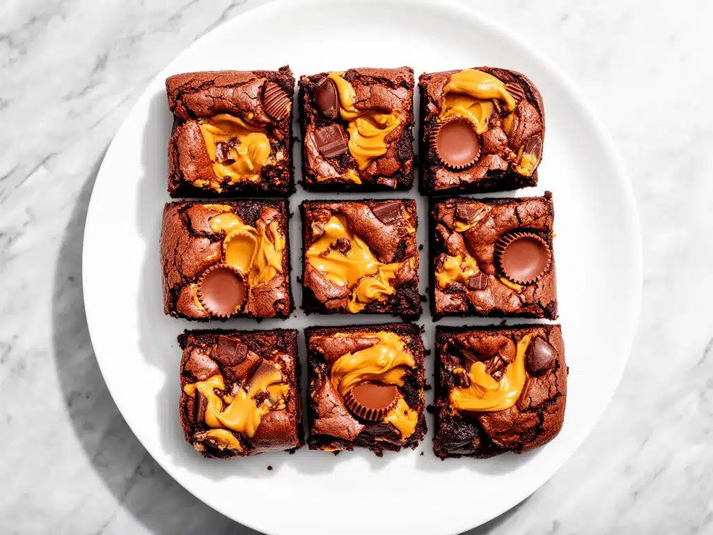 Peanut Butter Cup Brownie Bars Recipe Easy Fudgy Bars Everyone Loves 4 peanut butter cup brownie bars preparation steps
