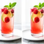 Raspberry Lime Sparkling Mocktail - featured image