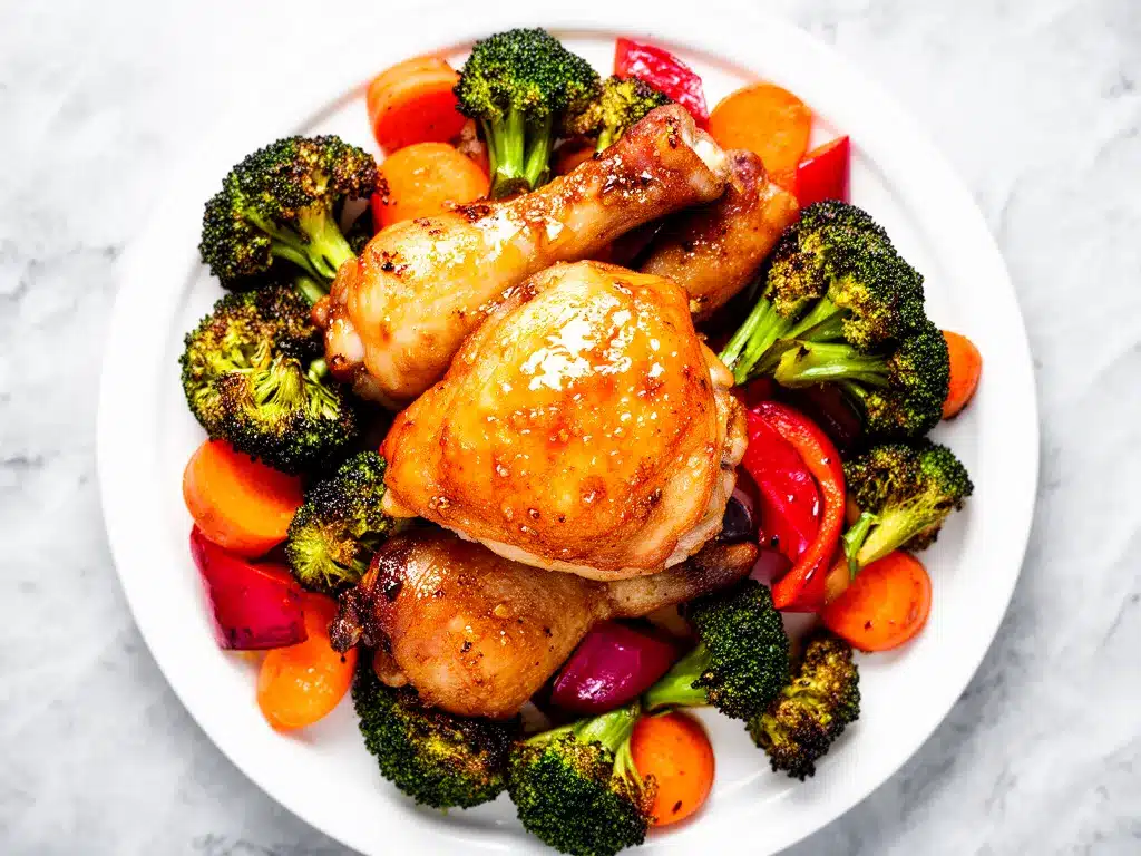 Sheet Pan Honey Garlic Chicken: Easy 30-Minute Dinner 4 sheet pan honey garlic chicken preparation steps
