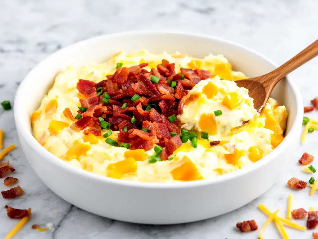 smoky bacon cheddar dip - featured image