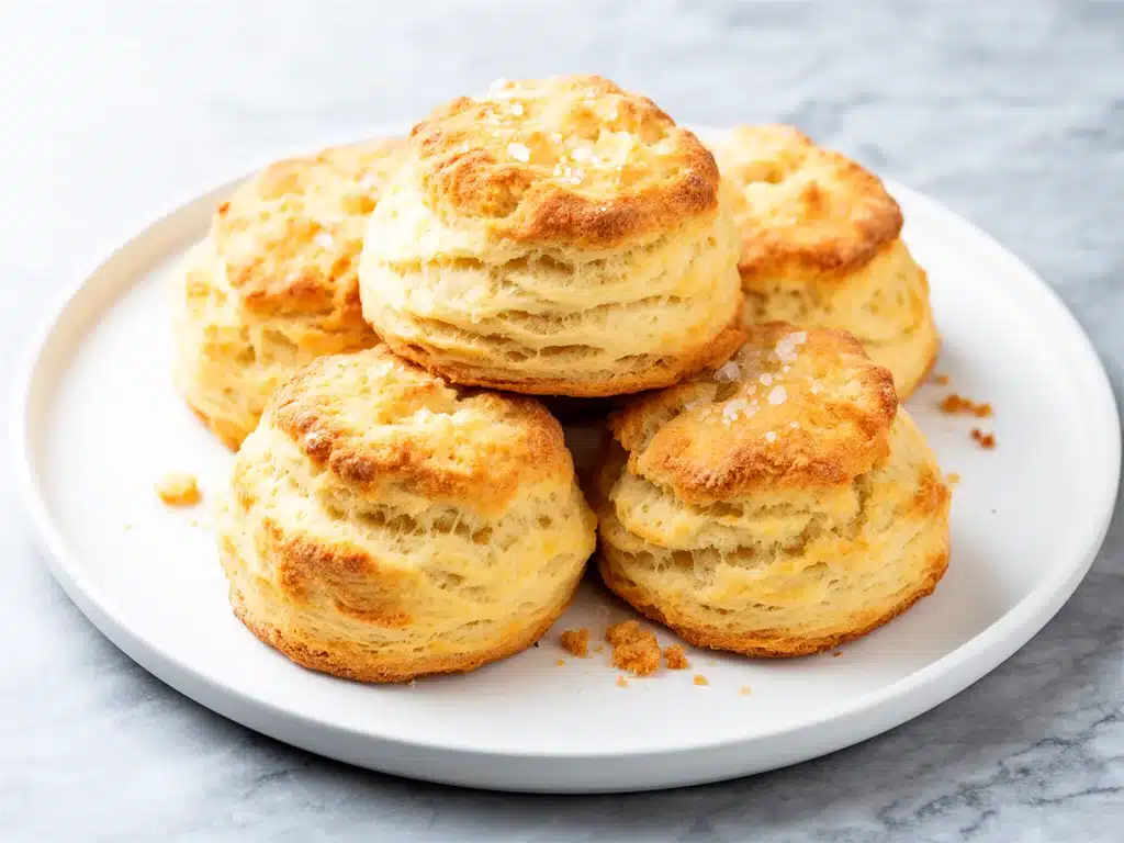 soft buttermilk drop biscuits - featured image