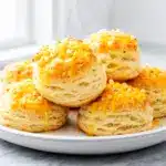 soft cheddar garlic biscuits - featured image
