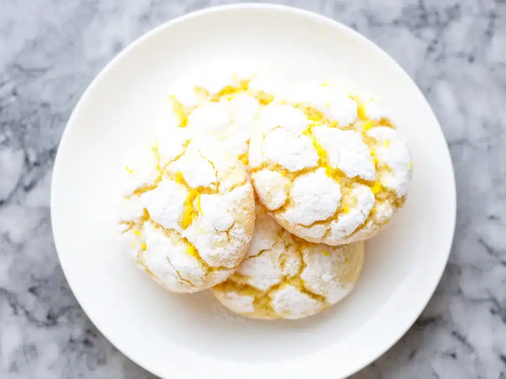 Soft Lemon Crinkle Cookies Recipe Easy Homemade Treats Youll Make on Repeat 4 soft lemon crinkle cookies preparation steps