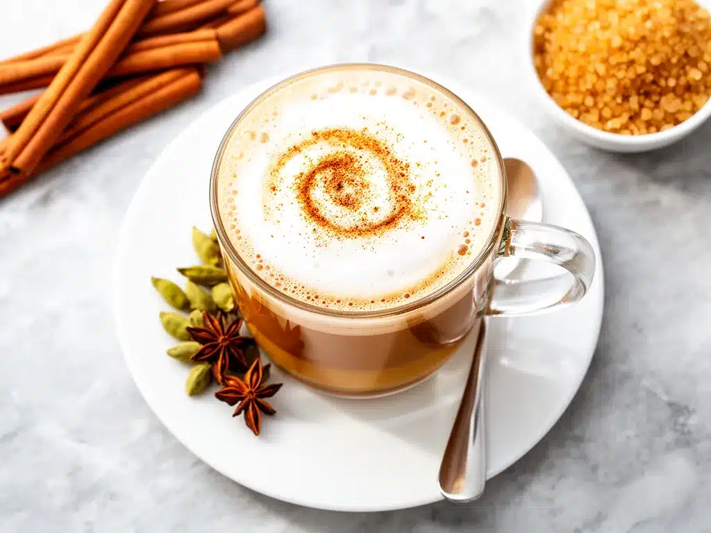 Spiced Brown Sugar Chai Latte Recipe Easy Homemade Drink to Make on Repeat 4 spiced brown sugar chai latte preparation steps