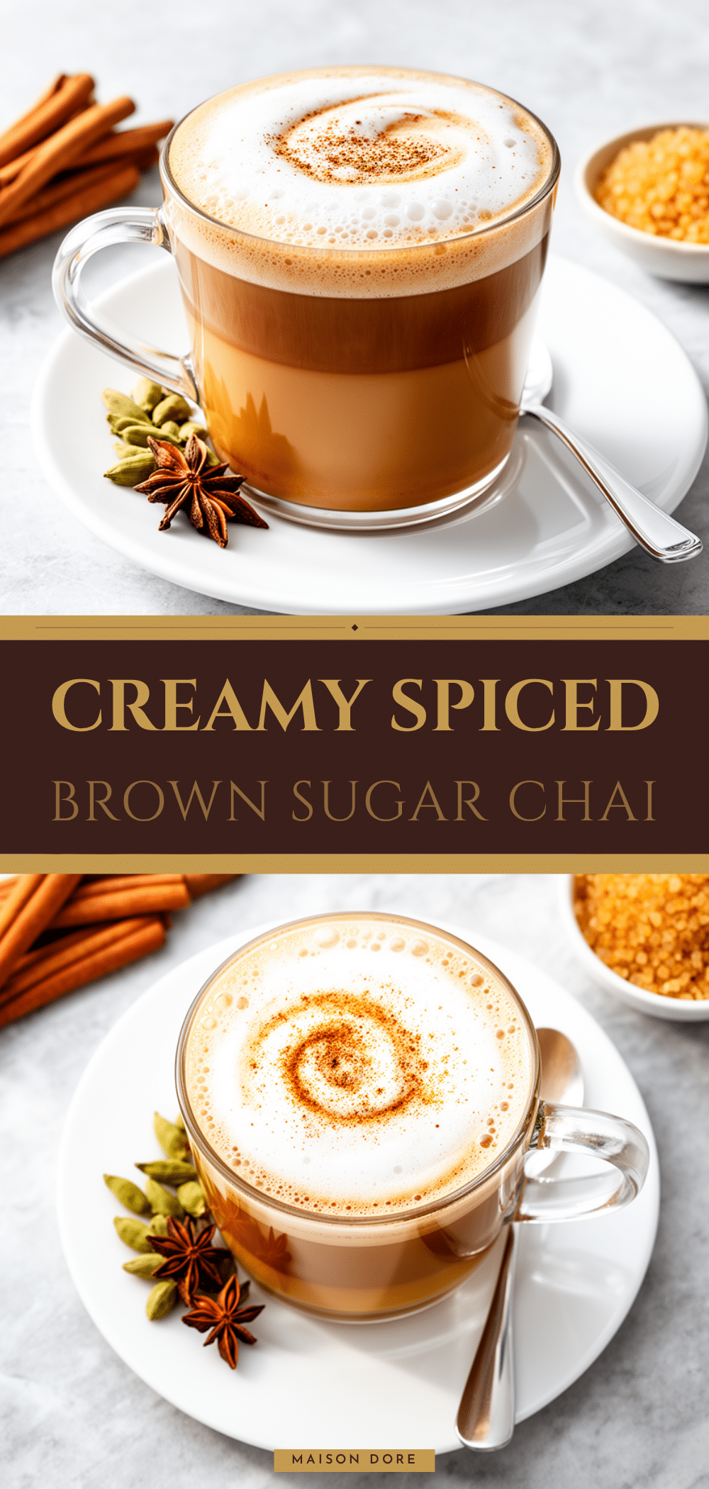 Spiced Brown Sugar Chai Latte Recipe Easy Homemade Drink to Make on Repeat 5 spiced brown sugar chai latte recipe