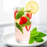 Strawberry Basil Sparkling Lemonade - featured image