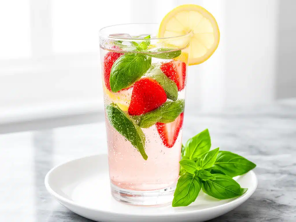 Home 3 Strawberry Basil Sparkling Lemonade - featured image