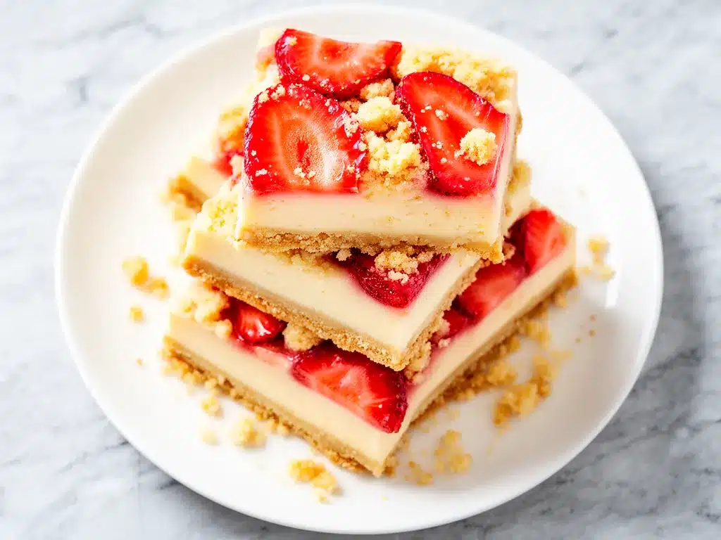 Strawberry Cheesecake Crumb Bars Easy Recipe with Simple Ingredients to Make Again and Again 4 Strawberry Cheesecake Crumb Bars preparation steps