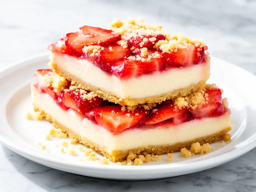 Strawberry Cheesecake Crumb Bars - featured image