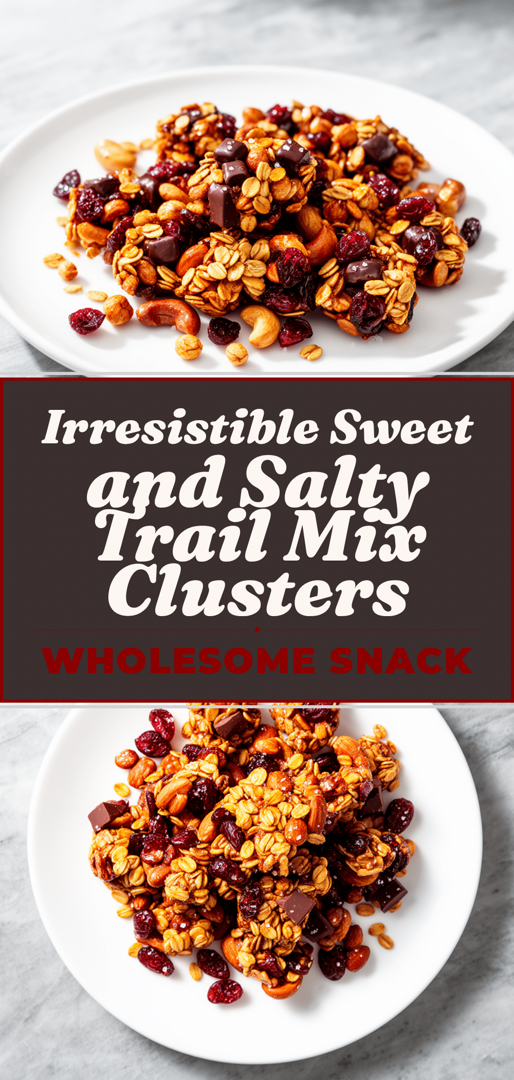 Sweet and Salty Homemade Trail Mix Clusters Easy 5 Ingredient Recipe 5 sweet and salty homemade trail mix clusters recipe