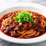 Szechuan beef noodles - featured image
