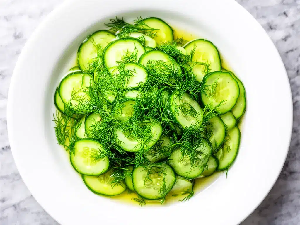 Tangy Cucumber Dill Salad: Easy Summer Side Dish 4 tangy cucumber dill salad preparation steps