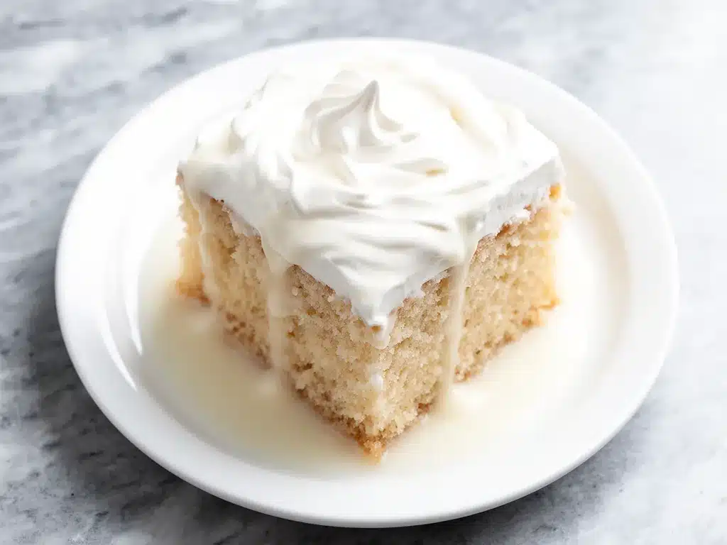 Tres Leches Cake with Whipped Cream Easy Recipe for Busy Weeknights 4 tres leches cake with whipped cream preparation steps