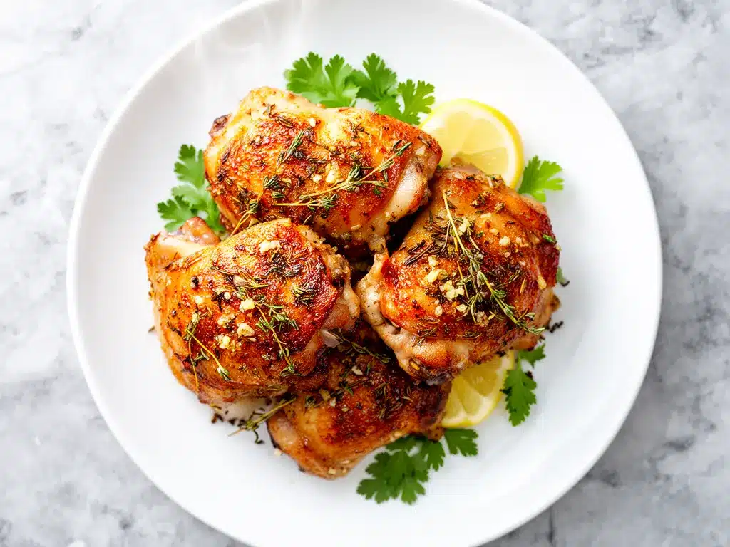 Whole30 Garlic Herb Roasted Chicken Thighs Easy Recipe for Busy Weeknights 4 Whole30 garlic herb roasted chicken thighs preparation steps