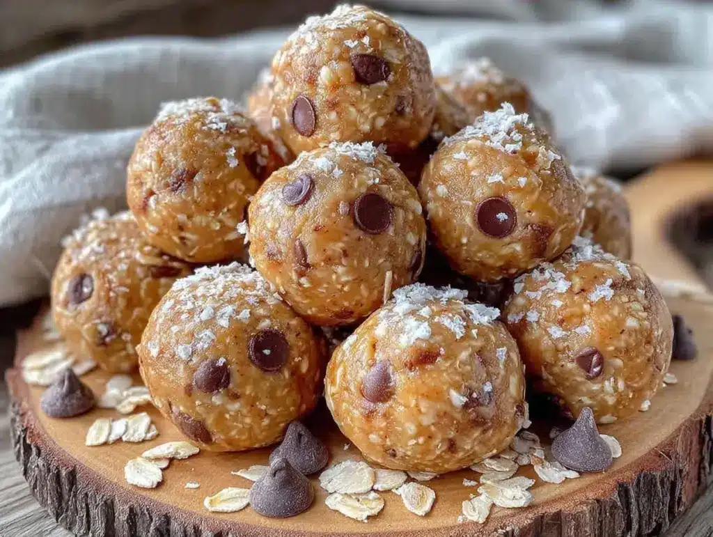 back to school peanut butter banana energy bites - featured image