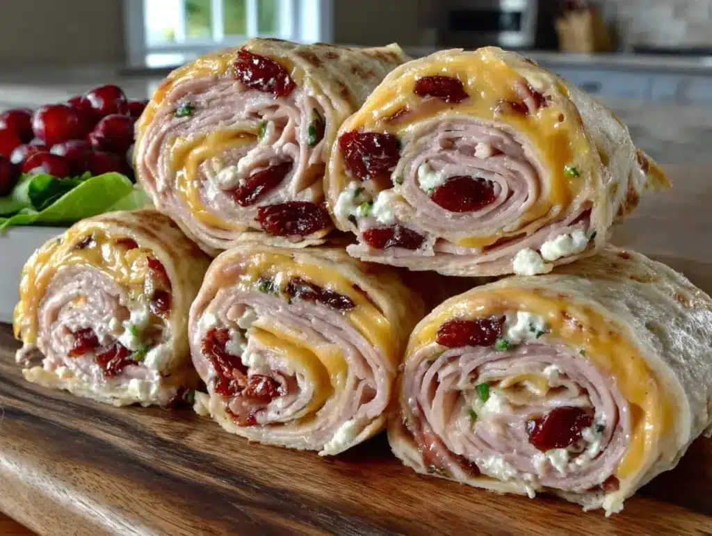 back to school turkey pinwheels - featured image