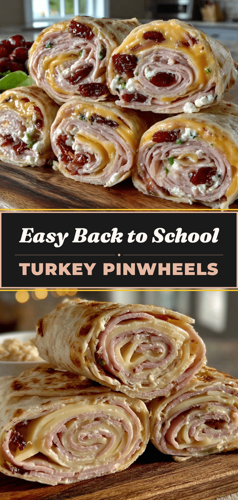 Back to School Turkey Pinwheels: The Perfect Party Appetizer 5 back to school turkey pinwheels recipe