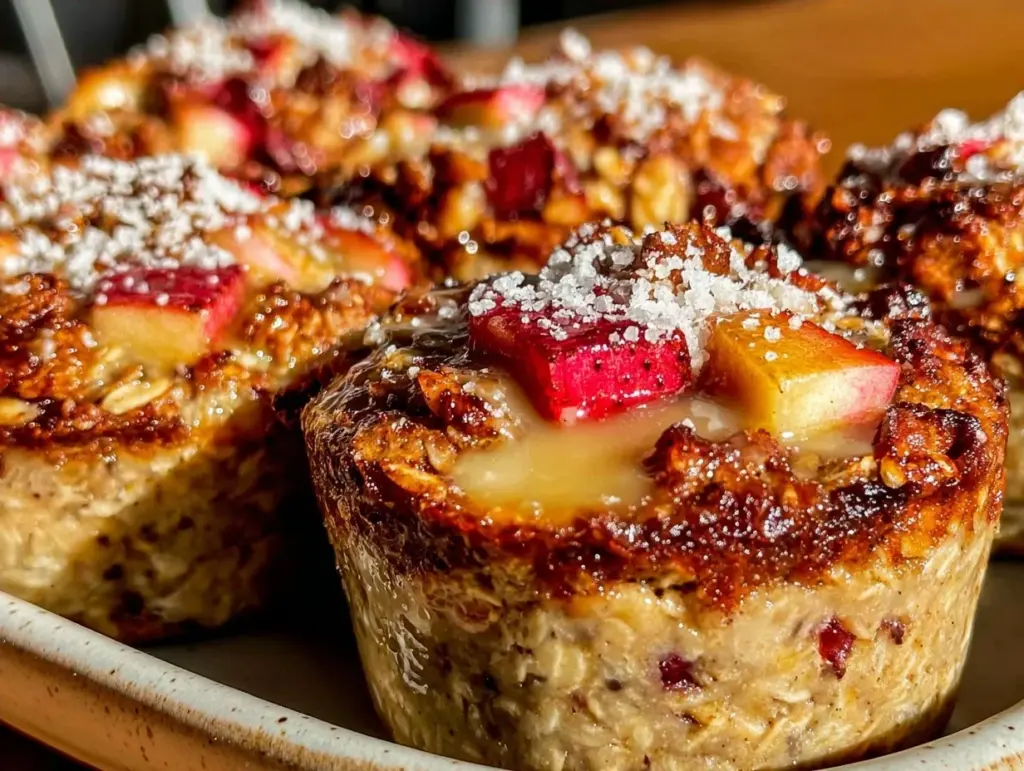 baked apple cinnamon oatmeal cups - featured image