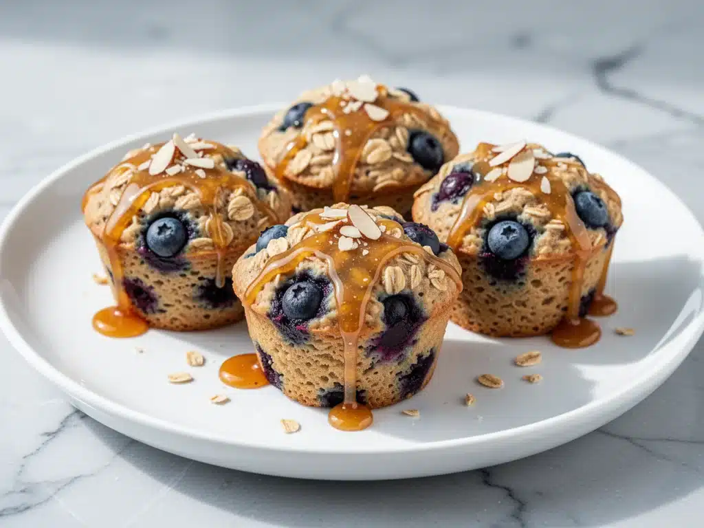 Home 3 baked blueberry protein oatmeal cups - featured image