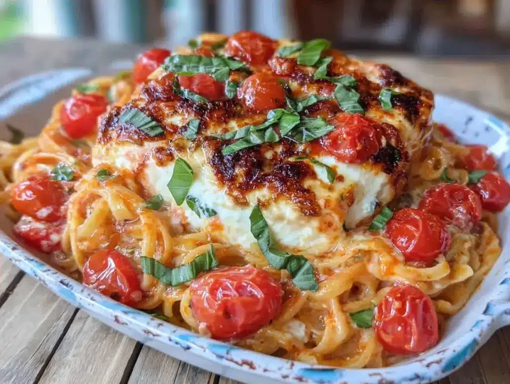 baked feta pasta - featured image