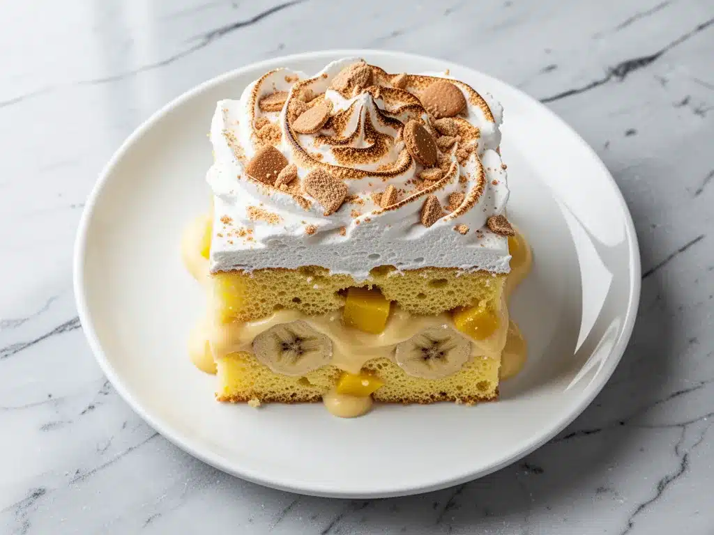 Easy Ultra-Moist Banana Pudding Poke Cake 4 banana pudding poke cake preparation steps