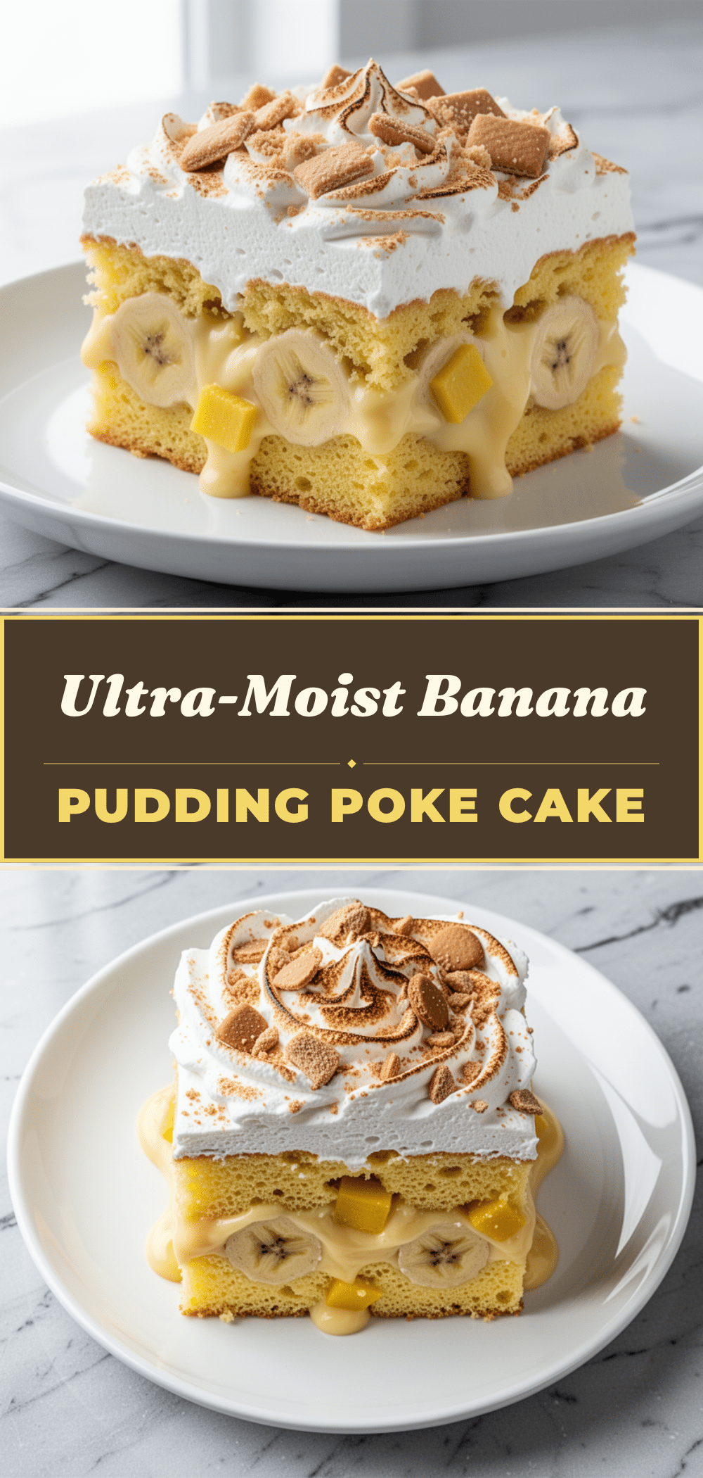 Easy Ultra-Moist Banana Pudding Poke Cake 5 banana pudding poke cake recipe