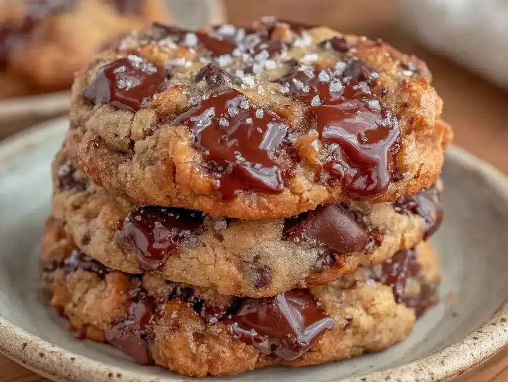 brown butter chocolate chip cookies - featured image