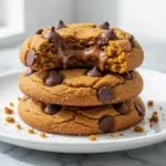 brown butter pumpkin chocolate chip cookies - featured image