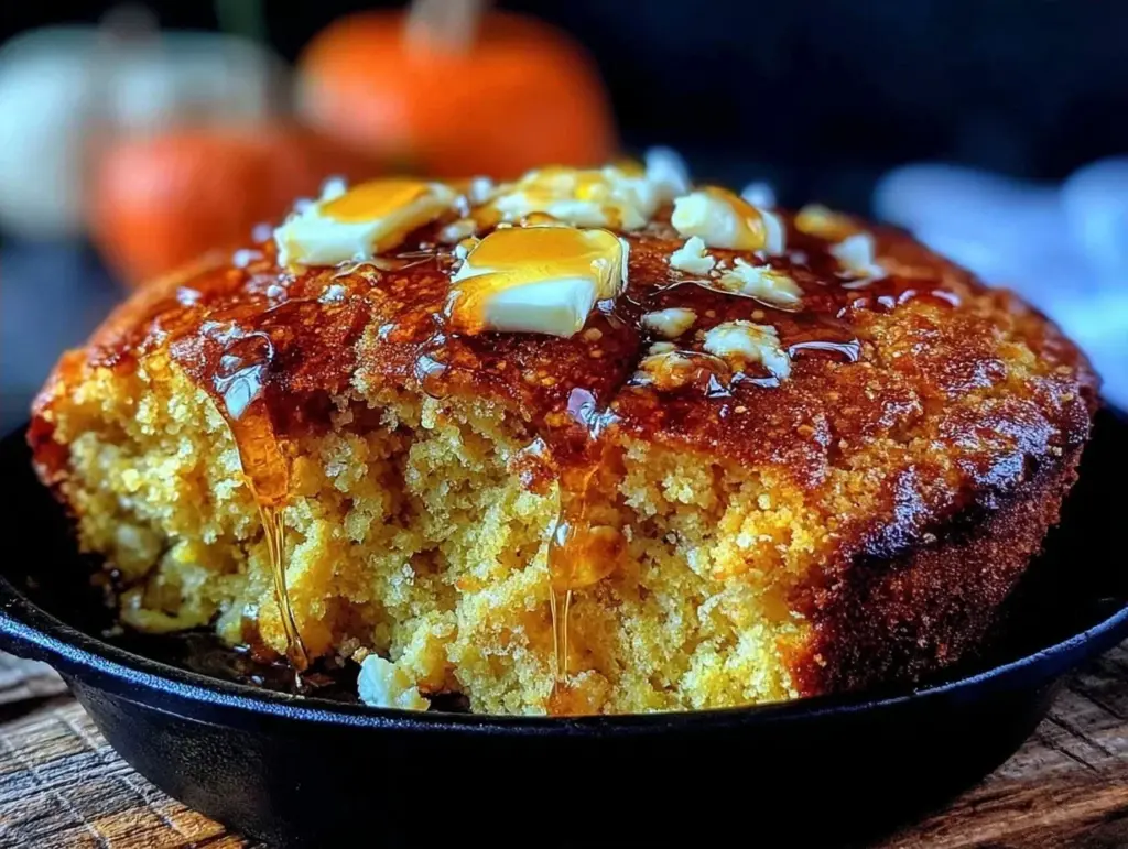 cast iron cornbread - featured image