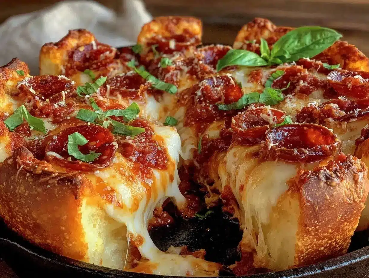 Cast Iron Skillet Deep Dish Pizza with Pepperoni: Perfect Weekend Dinner Party 4 cast iron skillet deep dish pizza with pepperoni preparation steps