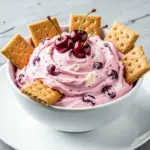 cherry cheesecake fluff dip - featured image