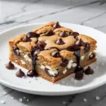 chewy cottage cheese chocolate chip cookie bars - featured image
