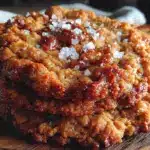 chewy peanut butter oatmeal cookies with sea salt - featured image