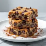 chocolate chip banana bread blondies - featured image