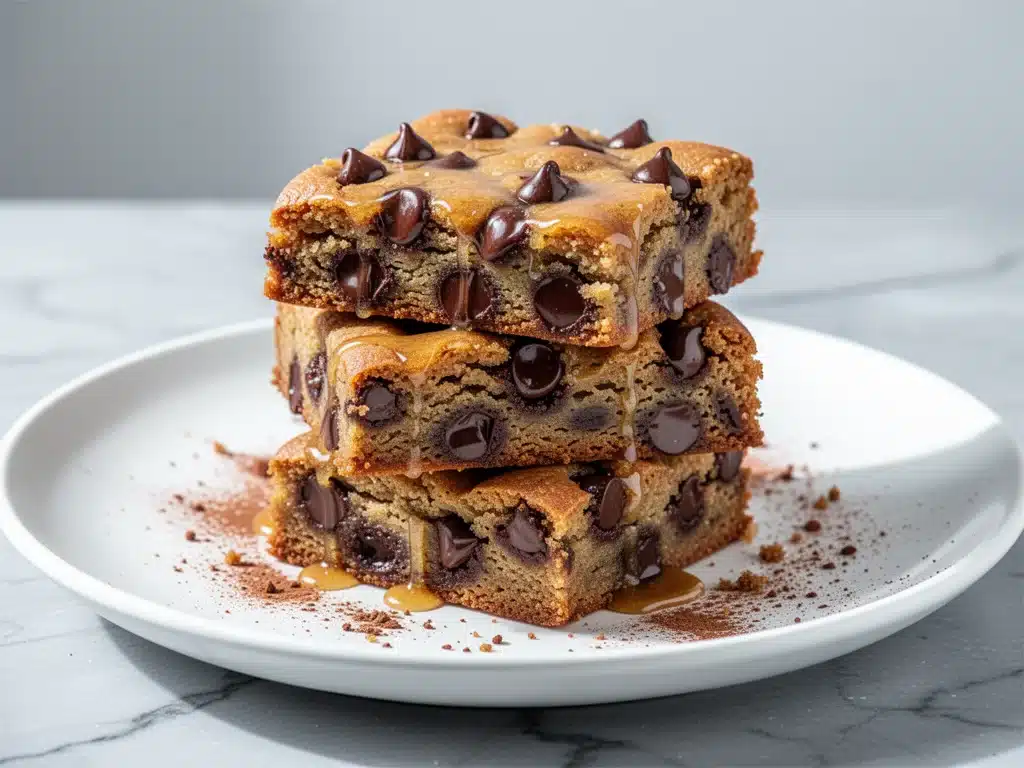 chocolate chip banana bread blondies - featured image