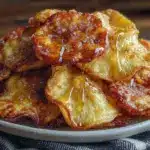 cinnamon sugar baked apple chips - featured image