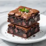crackly-top fudgy brownies - featured image