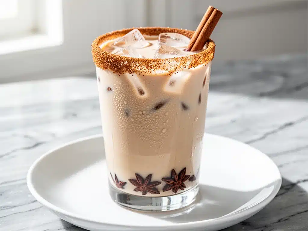 creamy mexican horchata iced coffee - featured image
