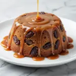 creamy sticky date caramel pudding cake - featured image