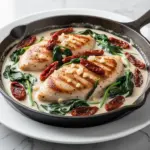 creamy tuscan garlic chicken skillet - featured image