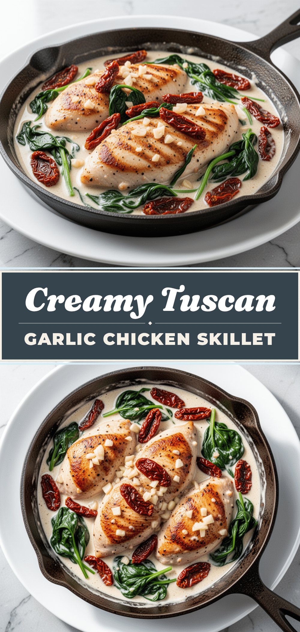 Creamy Tuscan Garlic Chicken Skillet: 5-Ingredient Dinner 5 creamy tuscan garlic chicken skillet recipe