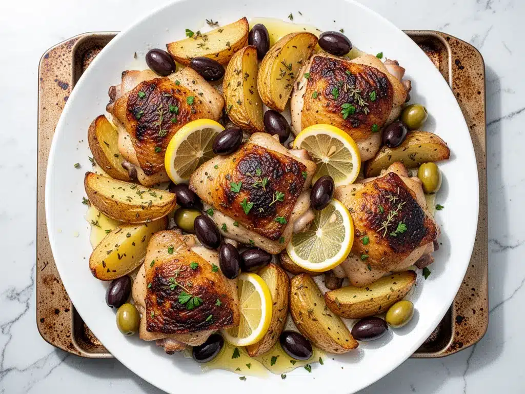 Crispy Sheet Pan Greek Chicken: Easy 30-Minute Family Dinner 4 Crispy Sheet Pan Greek Chicken preparation steps