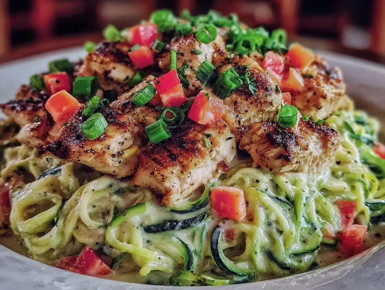 Diabetic-Friendly Zucchini Noodle Chicken Alfredo: Indulgent 4 Diabetic-Friendly Zucchini Noodle Chicken Alfredo preparation steps
