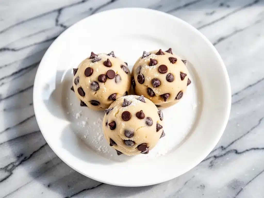 Edible Cookie Dough Bites: 5-Min No-Bake Recipe 4 edible cookie dough bites preparation steps