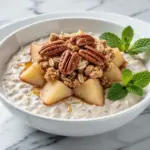 fall baked apple cinnamon overnight oats - featured image