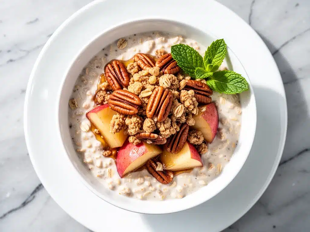 Fall Baked Apple Cinnamon Overnight Oats: Easy Crumble 4 fall baked apple cinnamon overnight oats preparation steps